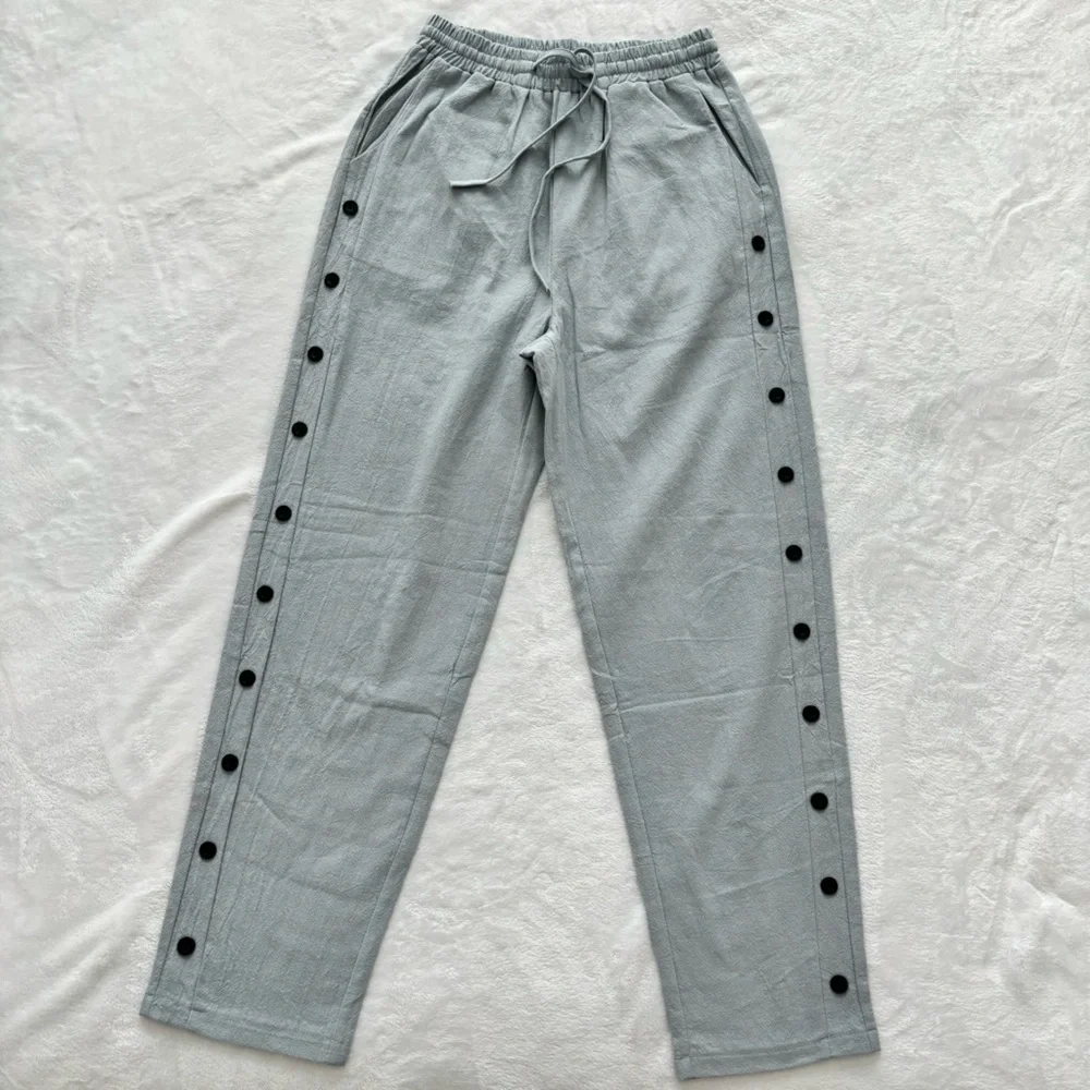 AMAZON 2 Pairs Elastic Waist Ankle Length Casual Pants--S - Picture 4 of 16